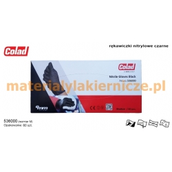 COLAD 536000 NITRILE GLOVES BLACK materialylakiernicze.pl